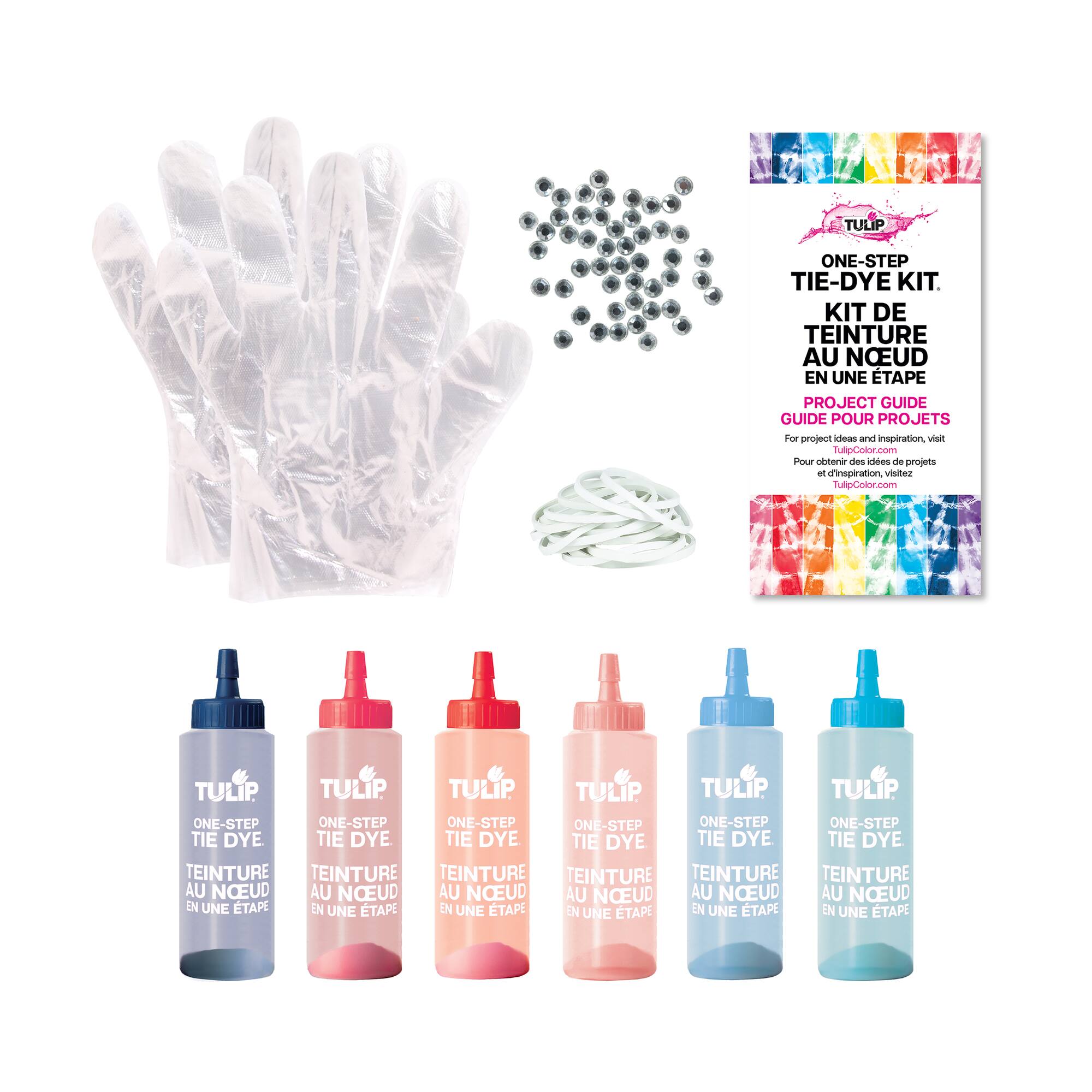 Tulip® Star Spangled Tie-Dye Iron-On Gems Kit
